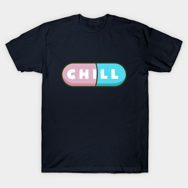 Cute and kawaii happy chill pills T-Shirt by happinessinatee